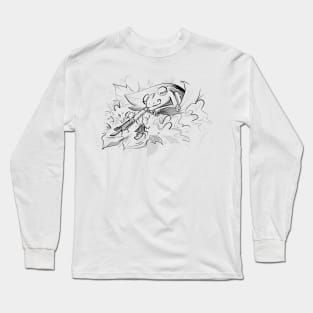 Mischievous Little Bugs & Frog Long Sleeve T-Shirt